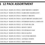 Quick Fill BURN-IN STICK-12 PACK Assort. #2